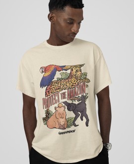 Camiseta unisex ecológica con diseño animales del Amazonas