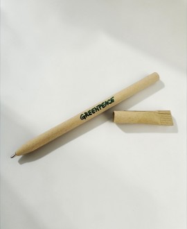 Bolígrafo sostenible Greenpeace fabricado en cartón reciclado