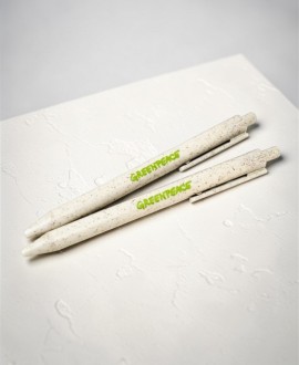 Bolígrafo y portaminas ecológicos de caña de trigo