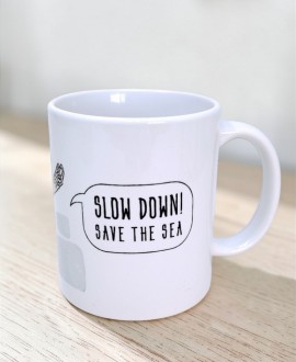 Taza con mensaje tortuga Greenpeace