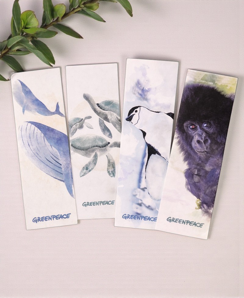 Marcapáginas para celebraciones Greenpeace