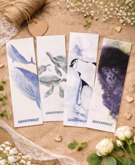 Marcapáginas para regalar Greenpeace